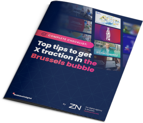 e-Book cover: Top tips to get X traction in the brussels bubble