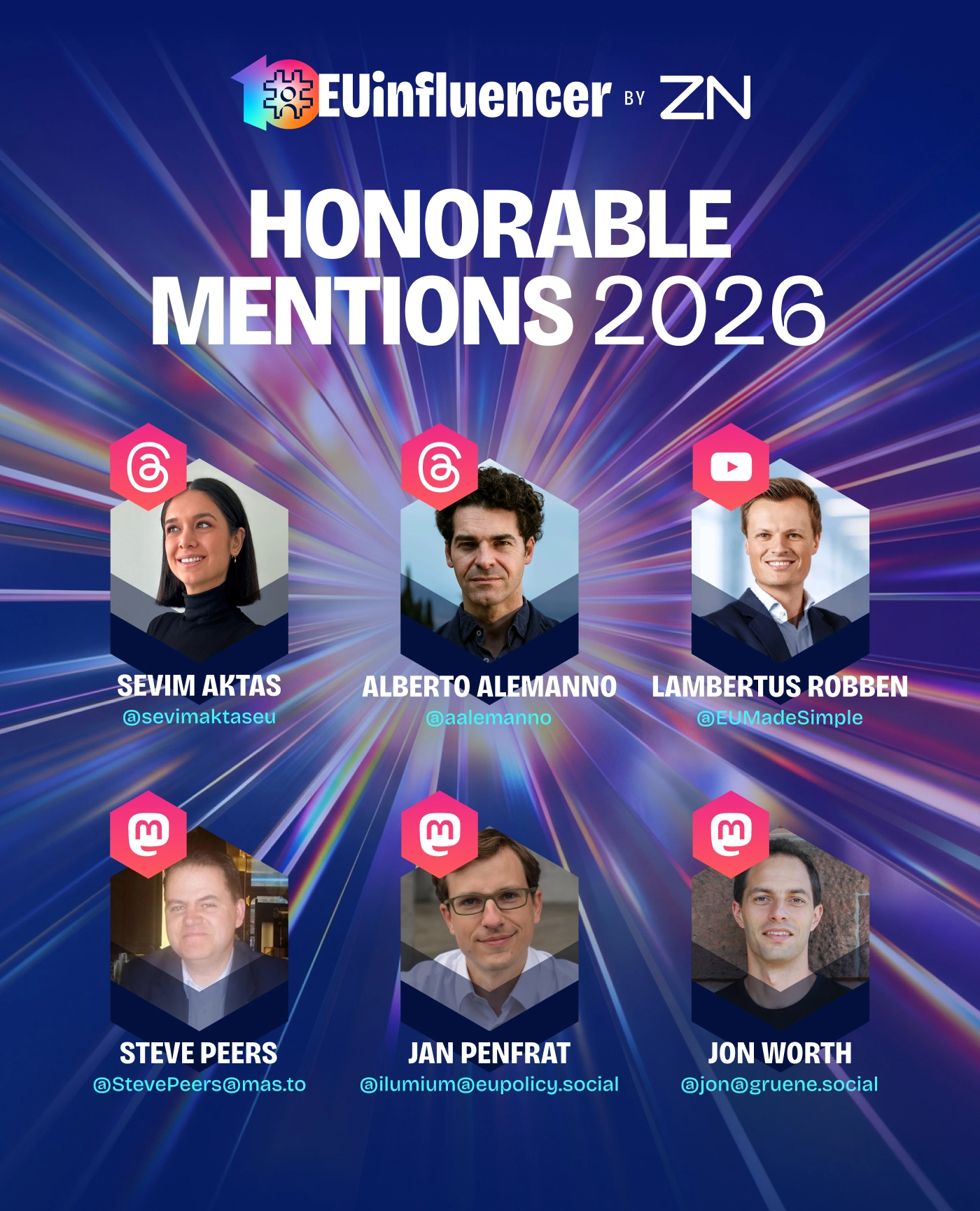 #EUinfluencer 2026 - Honorable mentions